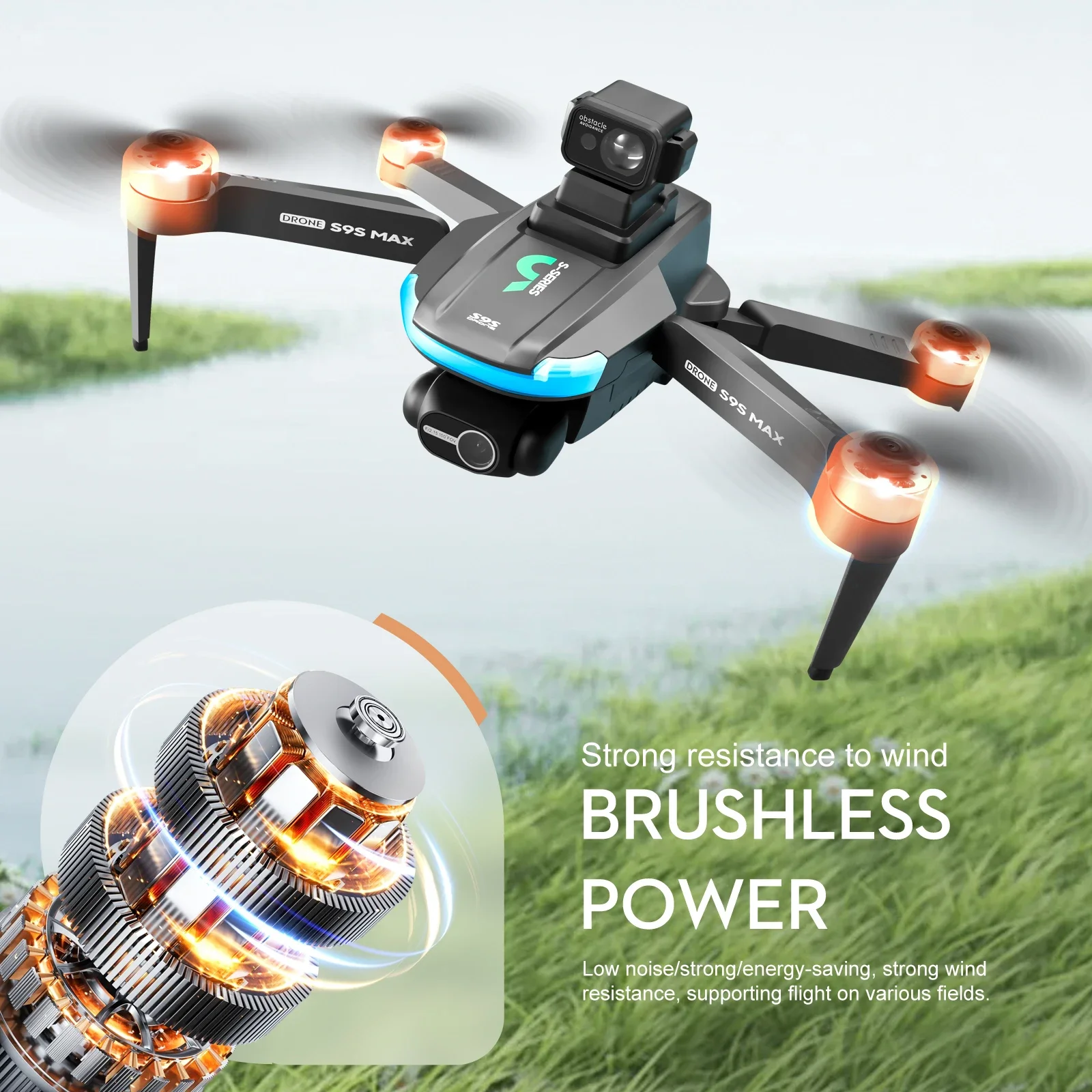 Nouveau S9S MAX MINI Drone 4K  - Drone Gimbal Brushless avis et prix